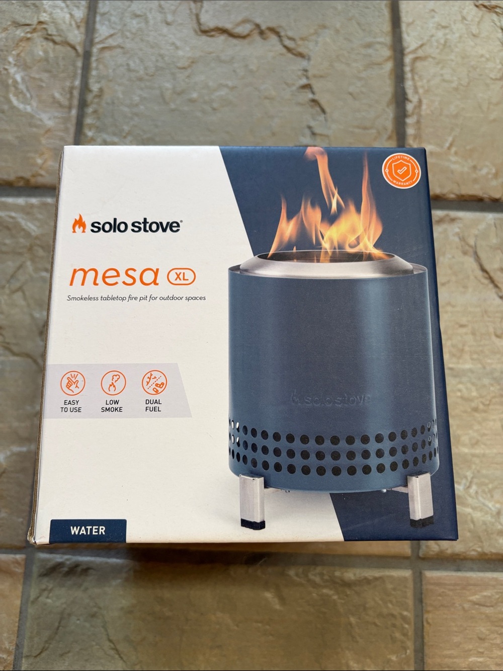 Solo stove Mesa XL Smokeless Tabletop Fire Pit - Blue